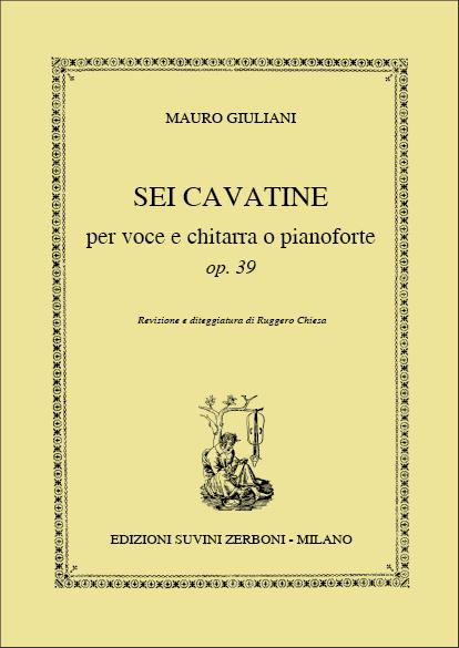 6 Cavatinas Opus 39